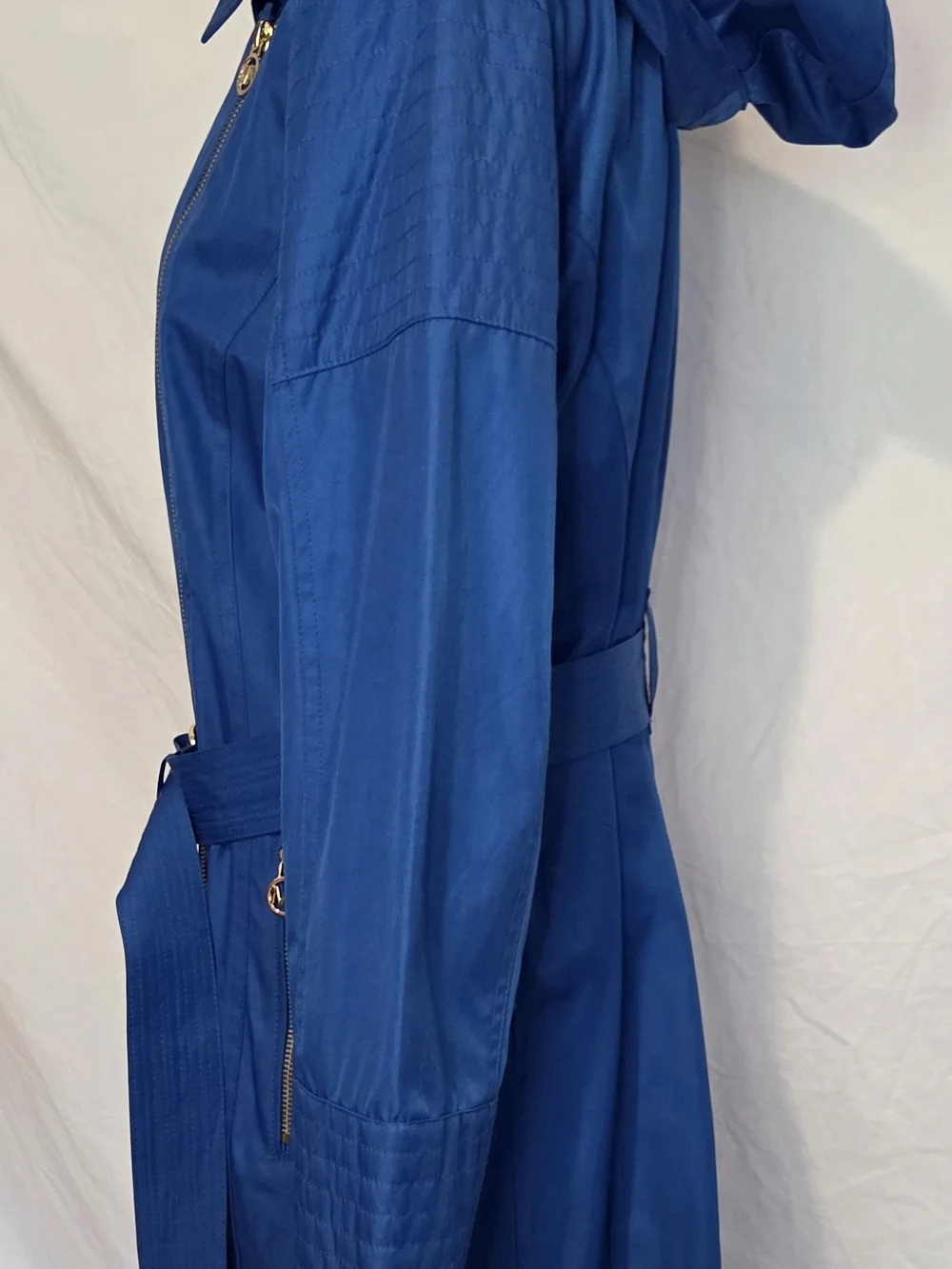 *NWOT* Michael Kors Cobalt Blue Belted Trench Coat
